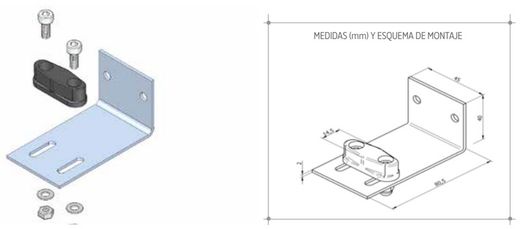 Jeu de supports majorquins de 53 à 69mm