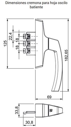 Cremona basculante Ásia com microventilação