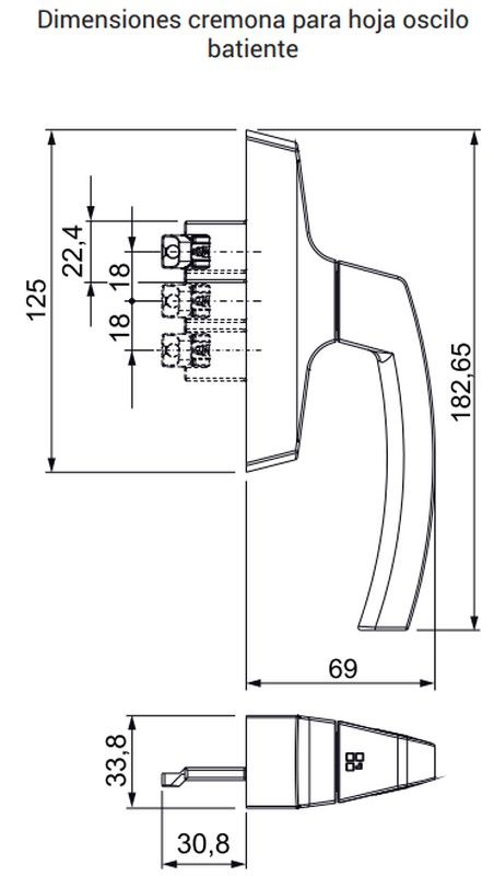 Cremona basculante Ásia com microventilação