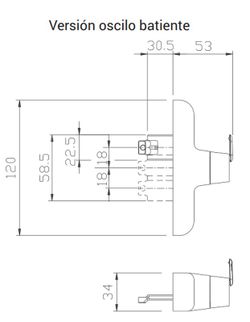 Alça removível cremona oscillo europeia