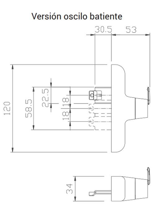 Alça removível cremona oscillo europeia
