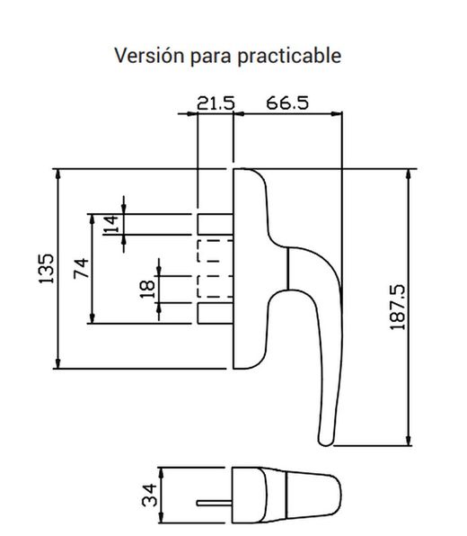 Crémone premium praticable.