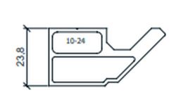 Escuadra pivotes hoja puerta