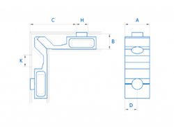 Quebra Porta Quadrada Renova Leaf Pivot 55 - C.16