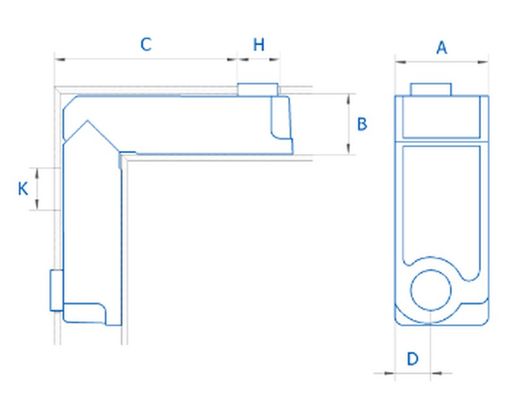 Esquadro pivô pr-12/Catalão.