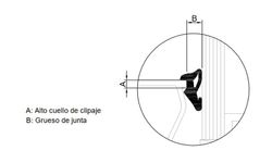 Caoutchouc de cale de vitrage Pb10.
