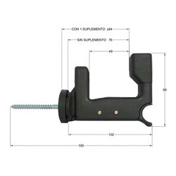 Grillon 1 feuille noire