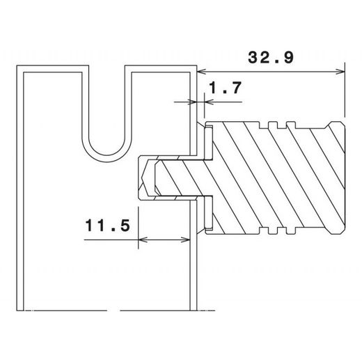 Aimant de verrouillage coulissant blanc MagnetoLock V2.0 X / MagnetoLock V2.0 XL REMACH