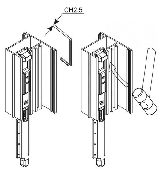 Jeu. Goupille giap pliante guidée européenne.