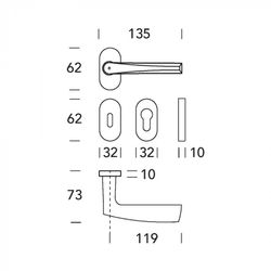 Jeu de poignées de golf J.15 Chrome satiné