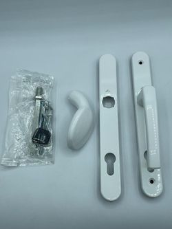 Jeu de poignées à plaque longue + bouton 8/92