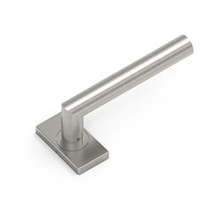 Ensemble de poignées de porte récupérables Kairox avec rosace carrée en acier inoxydable