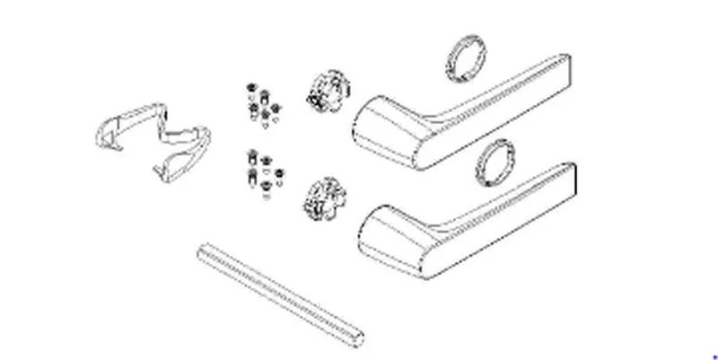 JUEGO MANILLAS RECUPERABLES NP ULTRA DESIGN REDONDA - 9010 MATE