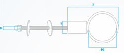 Ensemble de support de passage individuel en acier inoxydable Tir T40