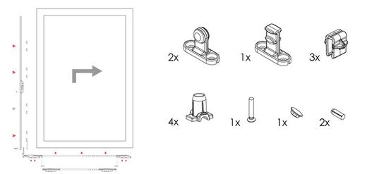 Kit de frappe 1 lame avec cale de 15 mm.