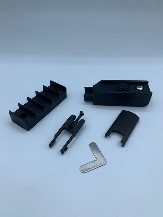kit deslizante com corte em V aluprom-18. + quadrados.