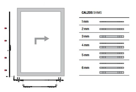 Kit de cales en plastique.