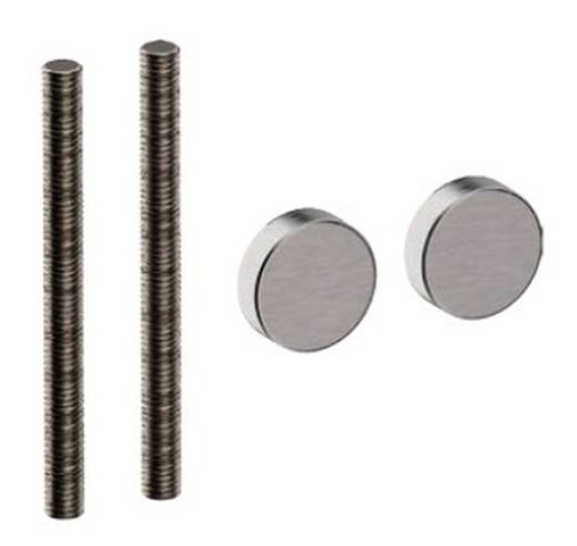Kit de fixation de poignée individuelle en acier inoxydable Franfurt