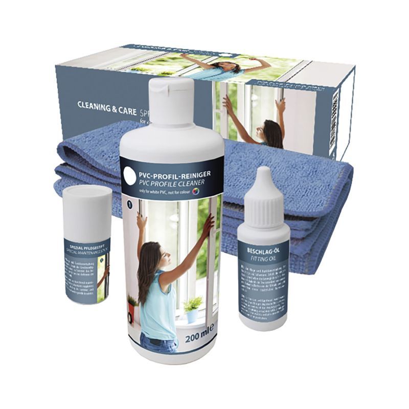 Kit limpiador PVC blanco + Aluminio anodizado