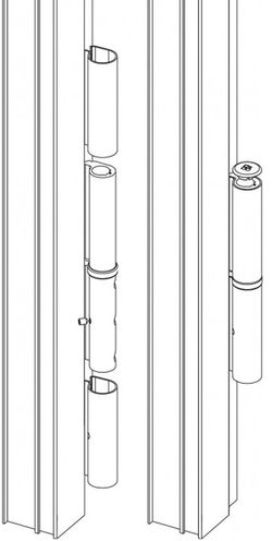 Kit de cobertura de dobradiça XXL 160 m/m.