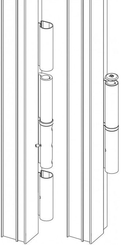 Kit de cobertura de dobradiça XXL 160 m/m.