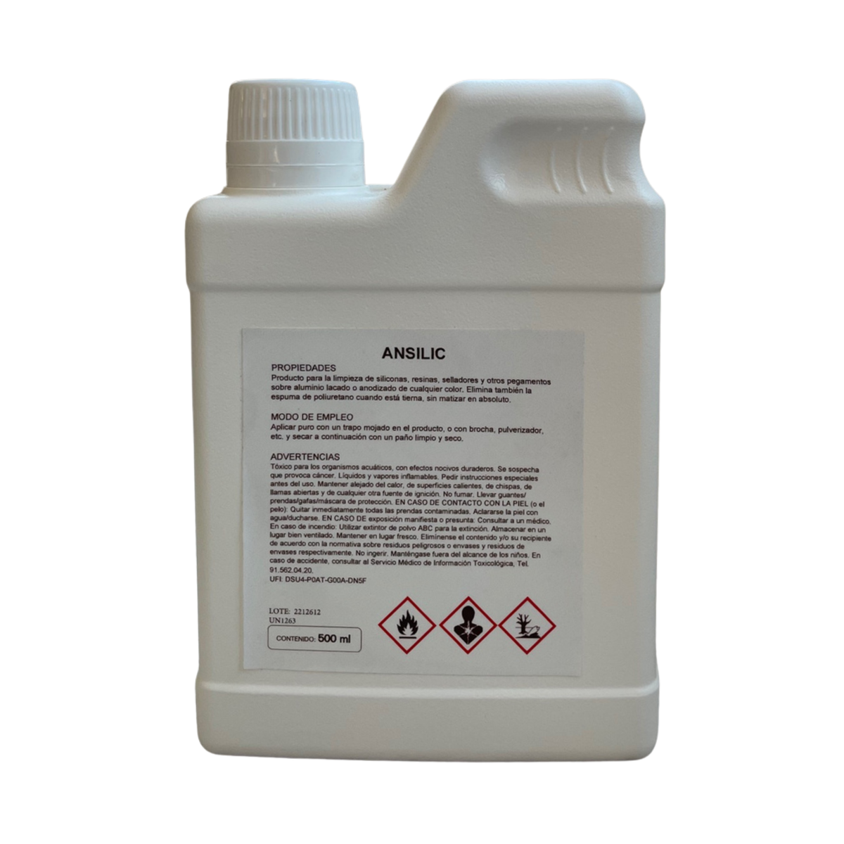 LIMPIADOR DE SILICONA ANSILIC 500 ml.