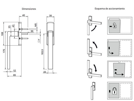 Poignée de levage Kora LS-175 GS1000.