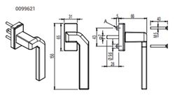 Poignée kora décalée - gauche.