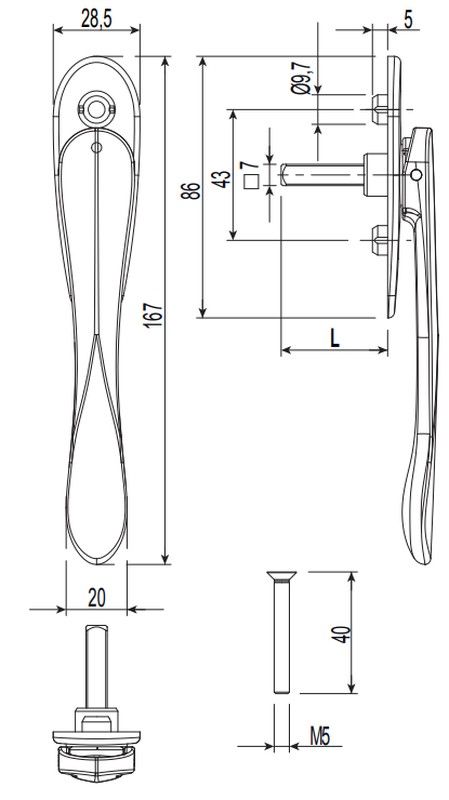Manche multipoints extra-plat.