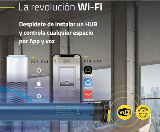 Motor Tubular AM45 PLUS-MEL-PW Nm WIFI