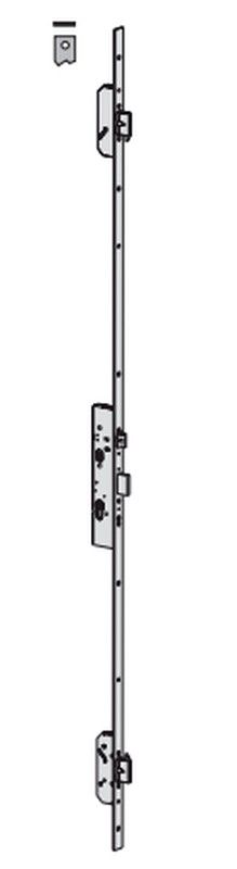 Multitop pro 3 points s.c. Ll/homme. façade plate en acier inoxydable