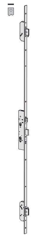 Multitop pro 3 points s.c. Ll/homme. façade plate en acier inoxydable