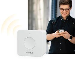 Connexion en ligne Nuki Bridge V2 blanc.