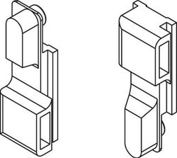 Paire de gants à crémone pliables.