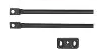 Paire de cannes antip alt. Max. 2400 mm noir.