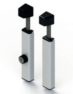 Pasador superpuesto bull con llave (negro).