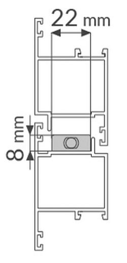 Goupille titane 220mm noir