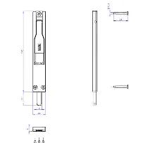 Pasador titantre 140mm negro