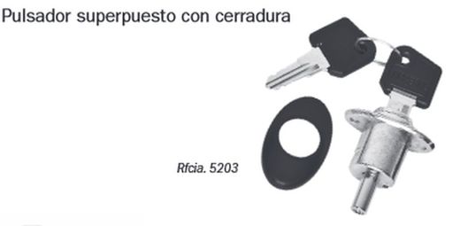 Touches à bouton-poussoir central identiques