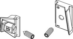 Point de fermeture passif du vantail (bis. caché)