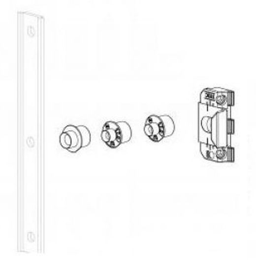 Point de fermeture oscillant réglable.