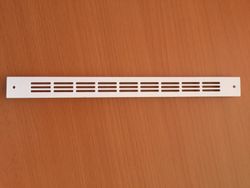 Grille extérieure intérieure lisse 275 mm blanche/noire.