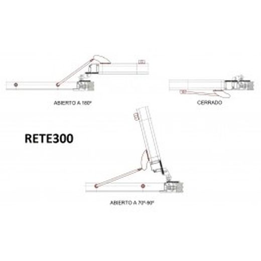 Fixe-feuilles majorquin +200mm noir