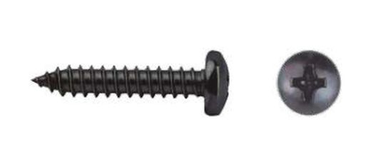 Largura dos Parafusos 3,5X19MM - DIN 7981 Preto.