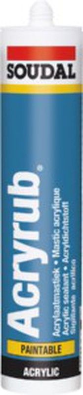 Tubo masilla acrílica acryrub 310ml.