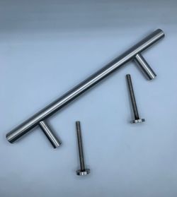 Unité de poignée tubulaire tt005 d.25mm en acier inoxydable mat.