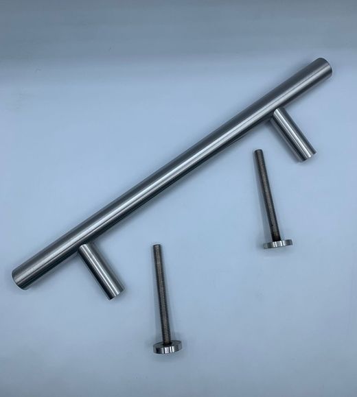 Unité de poignée tubulaire tt005 d.25mm en acier inoxydable mat.