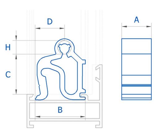 União aberta bw-52/pr7000/cor-2300